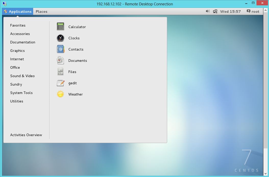 Install xrdp on CentOS 7 - xrdp Desktop