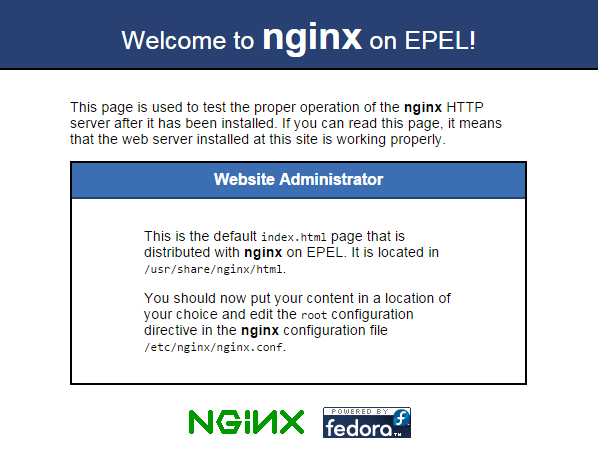 nginx-welcome