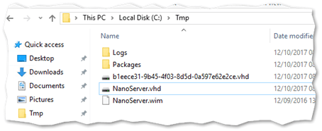 The generated Nano VHD file